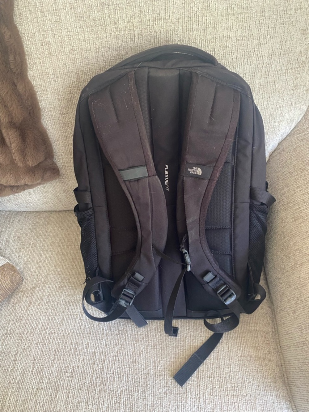 The North Face Black Men's Backpack with Front Pocket - Picture 4 of 10